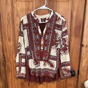 Bohemian Print Women's Top